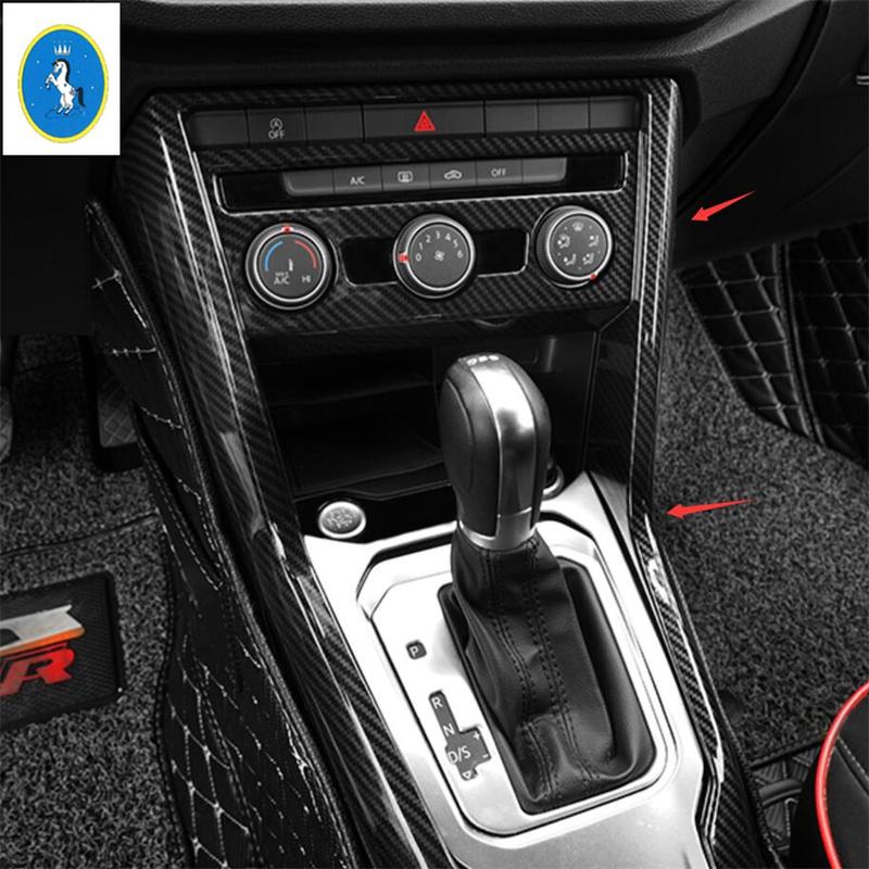 ABS Car Console Center Shifter Shift Gear Decoration Frame Cover Panel Trim For Volkswagen T-Roc T Roc 2018 -  Accessories