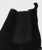 Firenze Atelier Slimline Black Sole Suede Chelsea Boots 3332-Qs [Black]