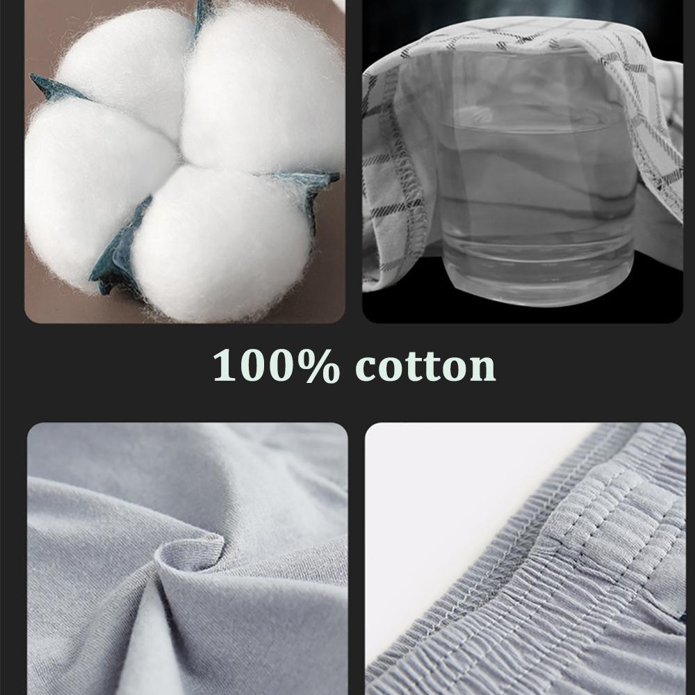 Short de pyjama homme 100% coton, été, uni, taille élastique, décontracté, respirant, entrejambe 3D, pyjama homme