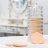 Cosmetic Cotton Pad Round Holder Clear Acrylic Table Top Storage Organizer Box for Makeup Pads and More  for Bathroom or Bedroom