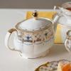 NARUMI Prima Donna Teapot, 790cc, Gold, Stylish, Made in Japan, Gorgeous, Elegant Porcelain, Gift Boxed, 52476-4206