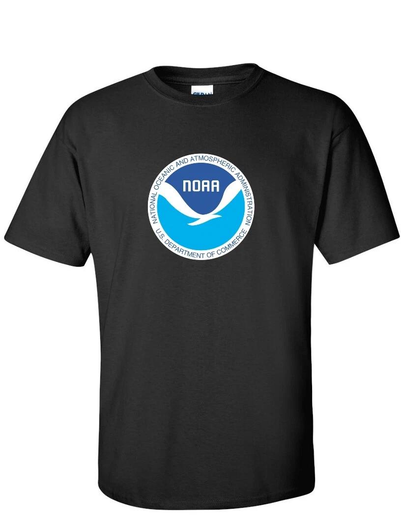 

National Oceanic and Atmospheric Administration Logo Tee Shirt Black T-Shirt 3XL