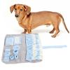 Multi Layer Strips Dog Snuffle Mat Plush Fabric Slow Feeding Mat  Restlessness Calming