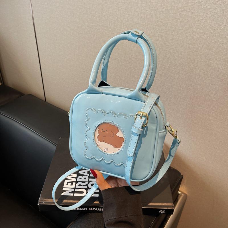 Neue trendige Mode lässig vielseitig Handtrage kleine quadratische Tasche Schulter Umhängetasche Damentasche Nische Handtasche