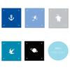 New Japan Calendar Folding Fan Dot Plus 685 Marine