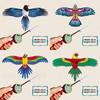 Swallow Plastic Eagle Bird Kite With Movable Wings For Kids Outdoor Fun Toys