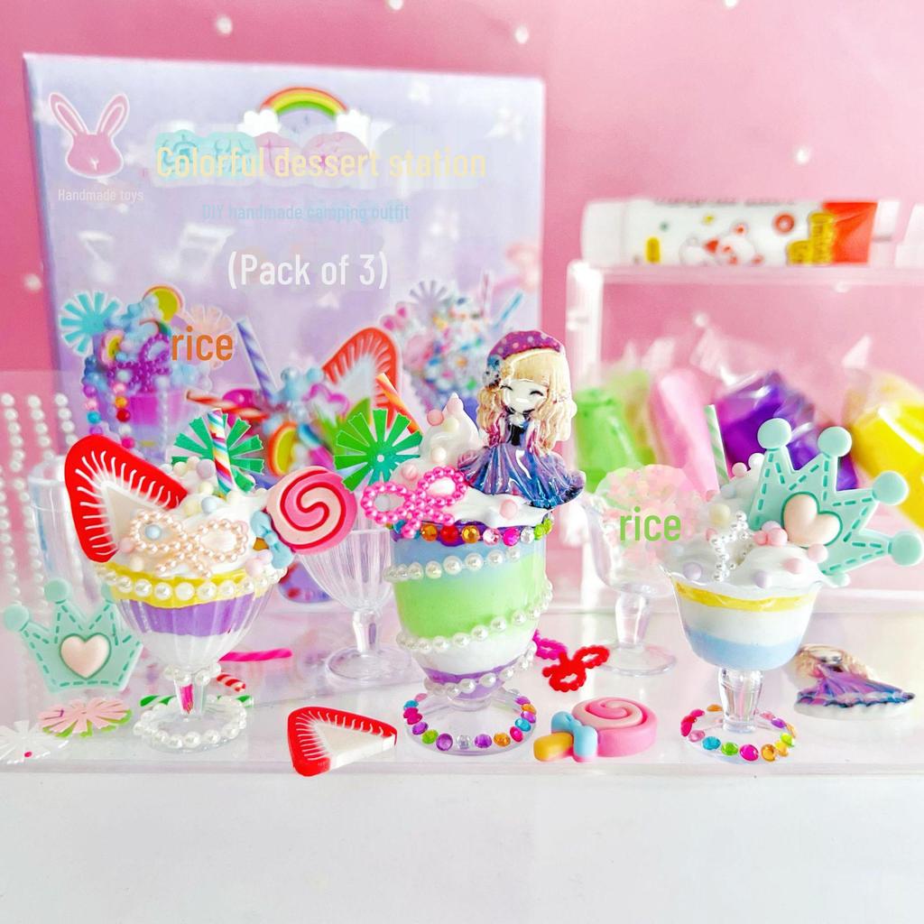 DIY Children's Ice Cream Dessert Cup Toy Set