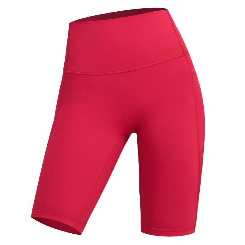 Lycra Nude Seamless High Waist Yoga & Cycling Shorts for Women