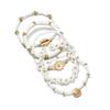 Multilayer Rice Beads Bracelet Set Sea Shell Bohemian Bracelet Starfish Pendant Bracelets  Women