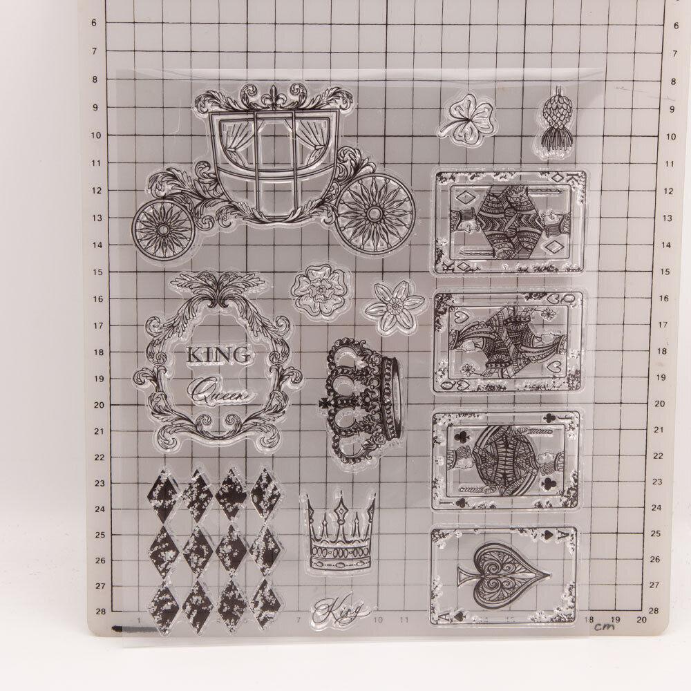 Flower Transparent Silicone Clear Stamps for Seal DIY Scrapbooking Photo Album Decor Poker Tulip Butterfly