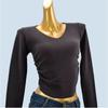 V Neck Short Ruched Women's Clothing Export Pure Desire Style Knitwear Slim Fit Slimming Top Pullover Plaid
