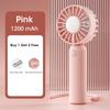2025 USB Rechargeable Handheld Mini Fan 3-Speed Portable for Outdoor Office Desk Travel Summer