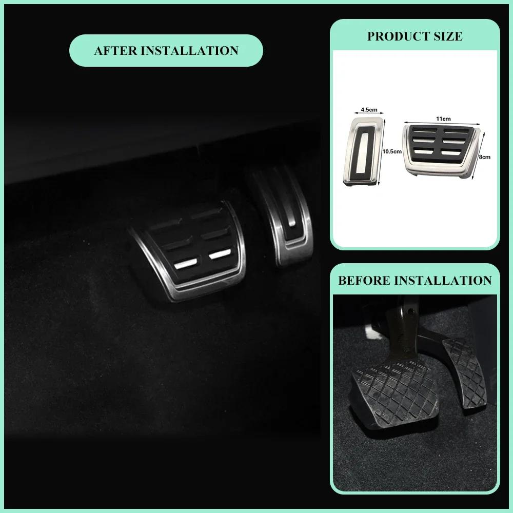 Car Pedals Foot Fuel Brake Clutch Cover for Volkswagen VW Passat B8 Golf 7 Tiguan 2017 - 2022 for Seat Leon 5F MK3