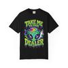 Take Me To Your Dealer Alien Tee | Psychedelic UFO Graphic T-Shirt