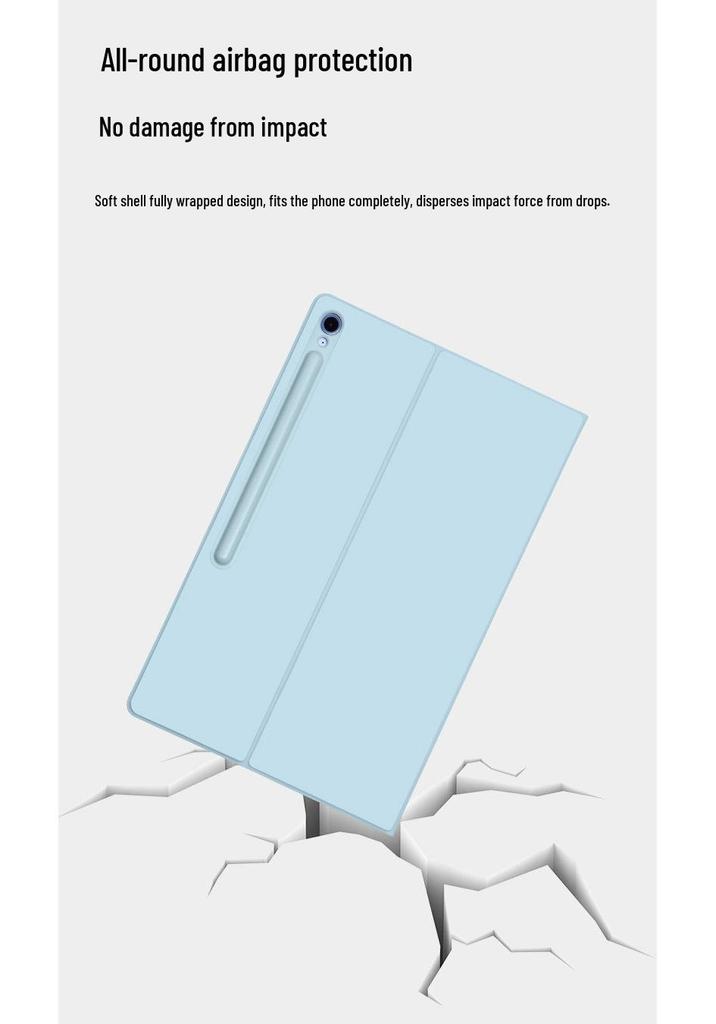 Ultra-Thin Tablet Case with Magnetic Stylus Slot for Samsung S10 FE Plus