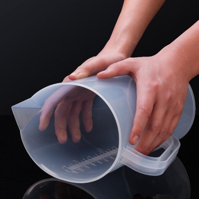 Functional 3000ml Measuring Pitchers with Lid Plastic Measuring Pitchers with Lid for Paint Mixing and Kitchen Use