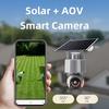 AOV Solar Outdoor Camera – 4G & WiFi Wireless, 360° Full View Security with Color Night Vision