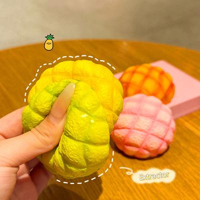 Cute Slow Rising Squishy Bread Oversized Pineapple Bun Stress Relief Toy Prank Gift
