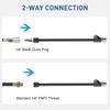 2PCS Tires Air Chuck Extension Bars & Quick Connect Couplings Rusts Resistant Designs Tires Inflation for Auto Bike Tubes