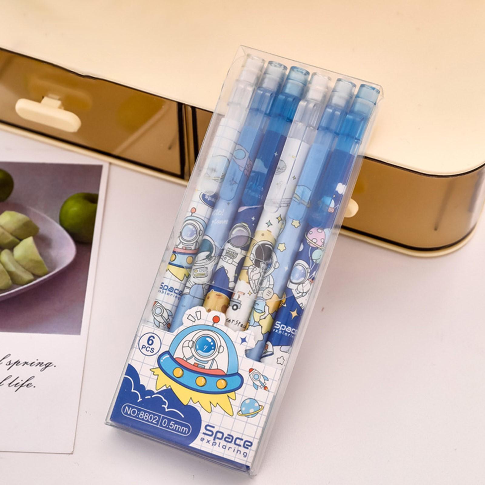 

Креативный стираемый автоматический карандаш 6 шт./коробка One Size синий