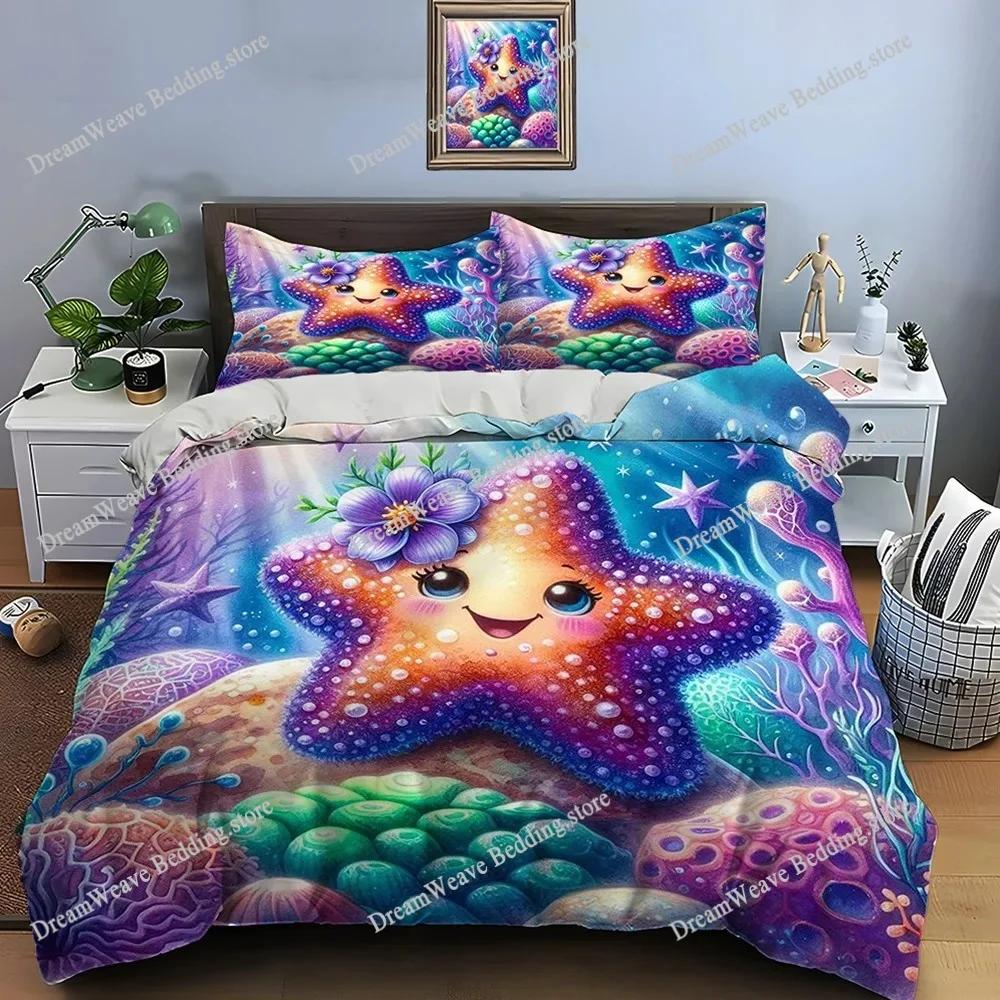 New Stars Bedding Set Single Twin Full Queen King Size Bed Set Adult Kid Bedroom Duvet Cover Sets 3D Print Anime Bed Sheet Set