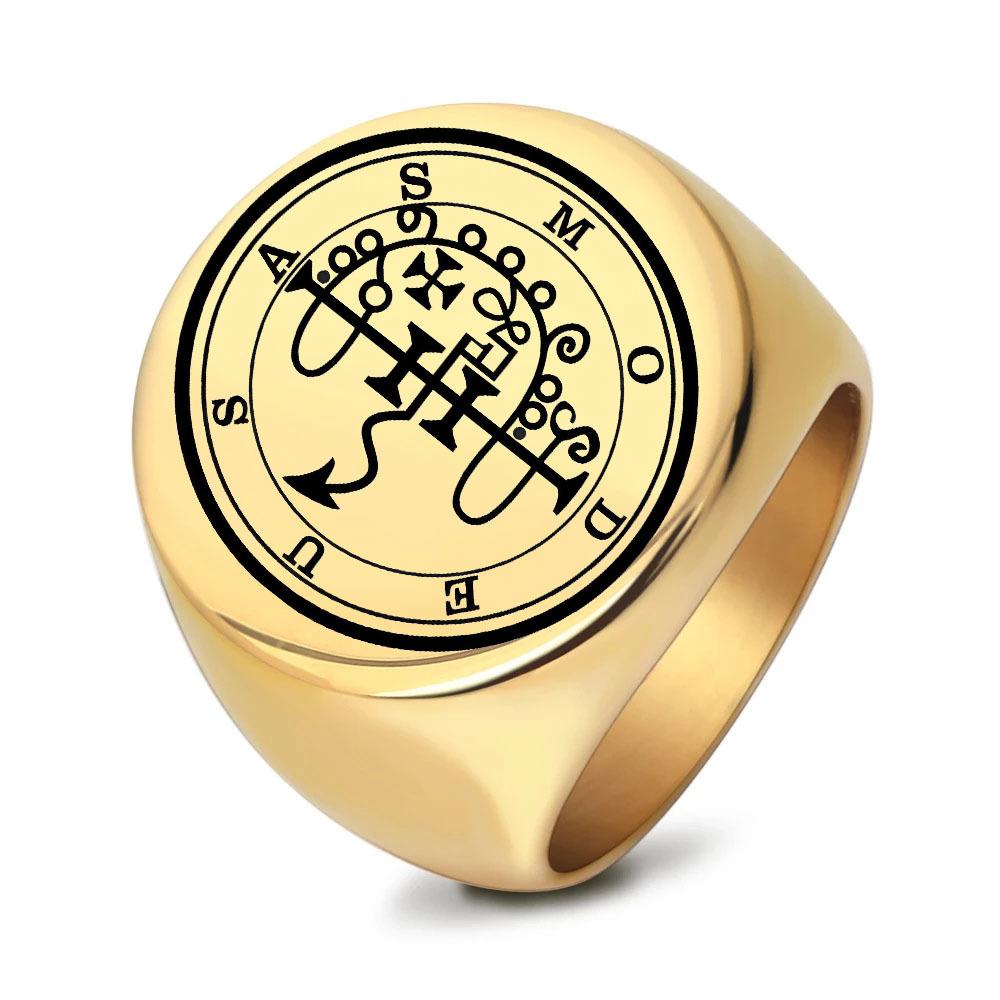 Punk Rock Music Titanium Steel Ring Vintage Gothic Style Stainless Steel Unisex Band Ring