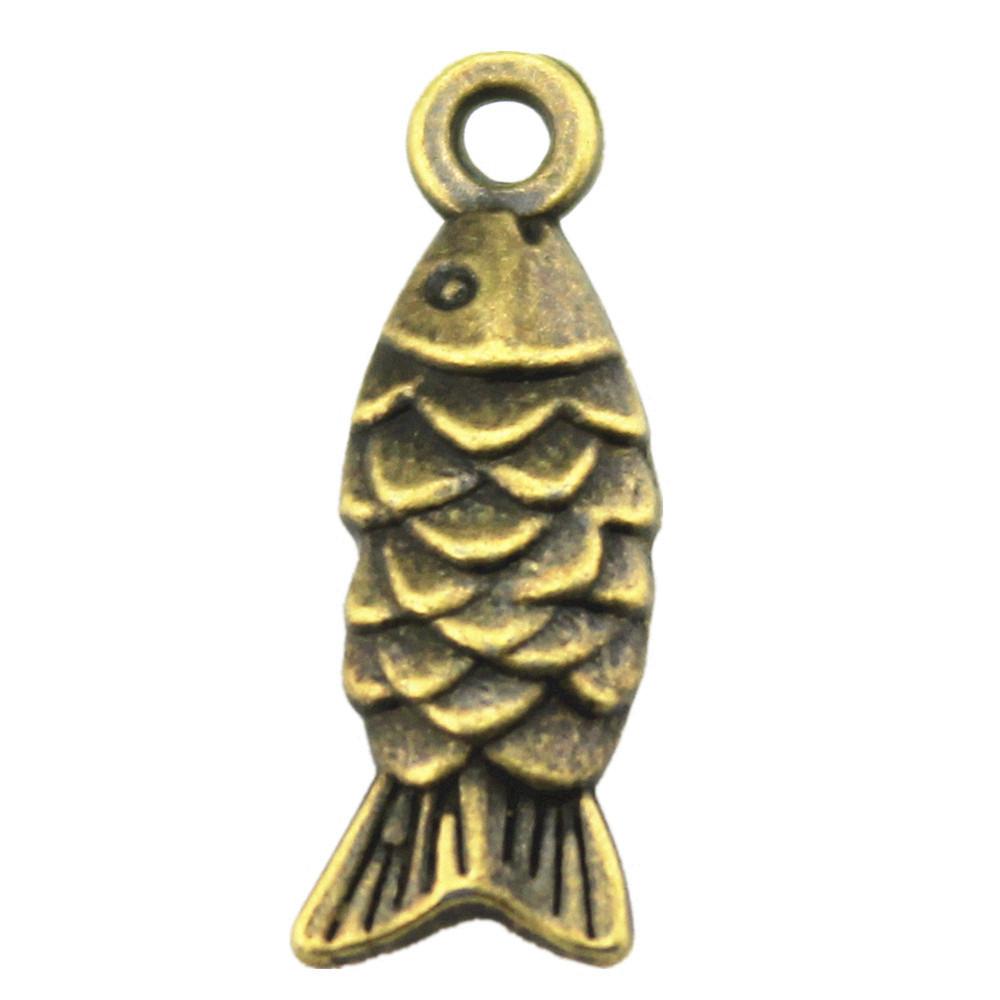 Fisch-Anhänger Vintage Legierung Anhänger Für DIY Schmuck Meeres-Thema Bastelbedarf