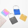 Stainless Steel Tag Keychain Lightweight Durable 1Pcs with Steel Wire Loops Luggage Keyring for Hiking Business Trip Use