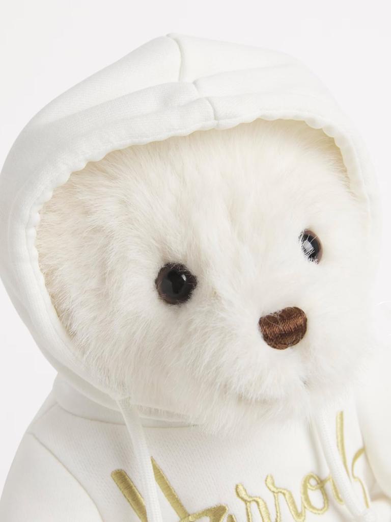 Authentischer Harrods Henry Bär Weißes Logo Teddybär Plüsch 29cm Spielzeug, [Gebraucht]