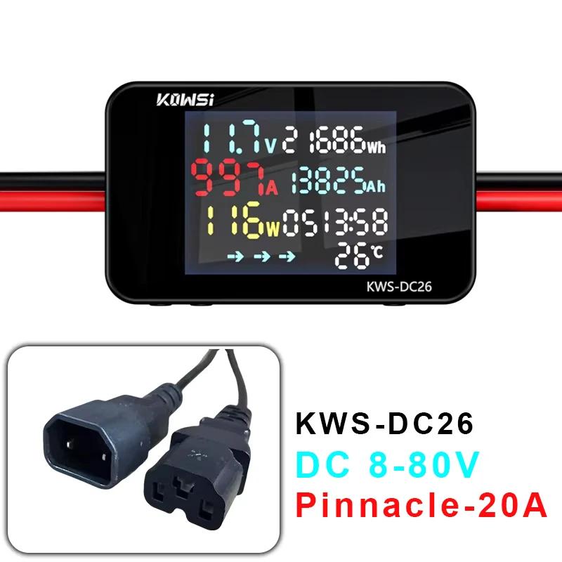 

Battery Charging Tester Voltmeter Ammeter DC8-80V Voltage Current Power Test XT60 XT90 Interface For Electric Vehicle Motorcycle