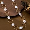 Elegant Vintage Geometric Fake Pearl Necklace, Women's Collar Chain for Daily Outing Banquet Date Party, Birthday or Valentine Gift for Women, 1pc