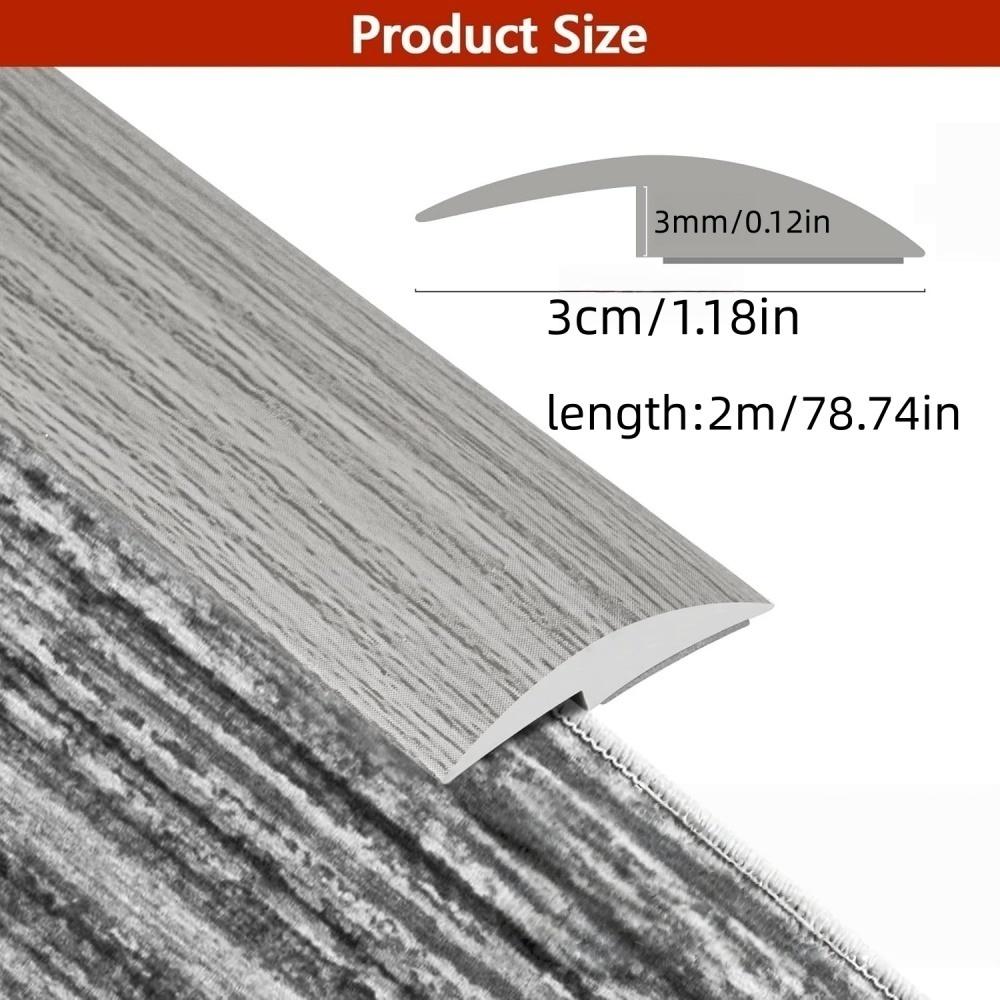 1pC 2mX3cm Floor Transition Strip - Self Adhesive, PVC Carpet To Tile, Flooring Threshold Floor Edging Decorative Strip