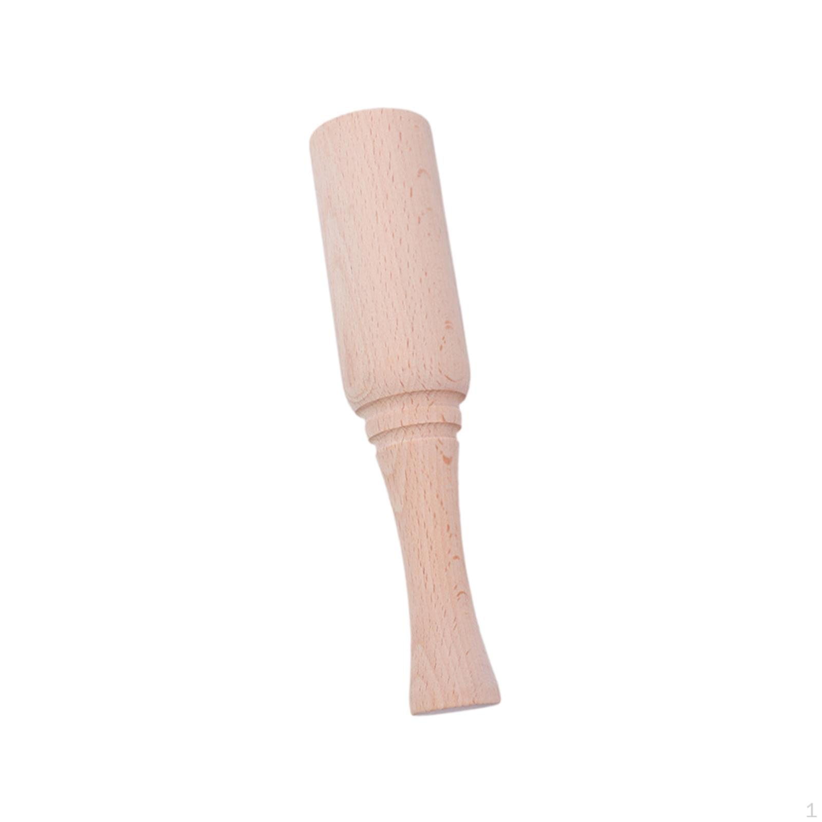 

Ergonomic Wooden Hand Hammer with Handle for Wood Carving, Nut Splitting And Leatherwork. Round