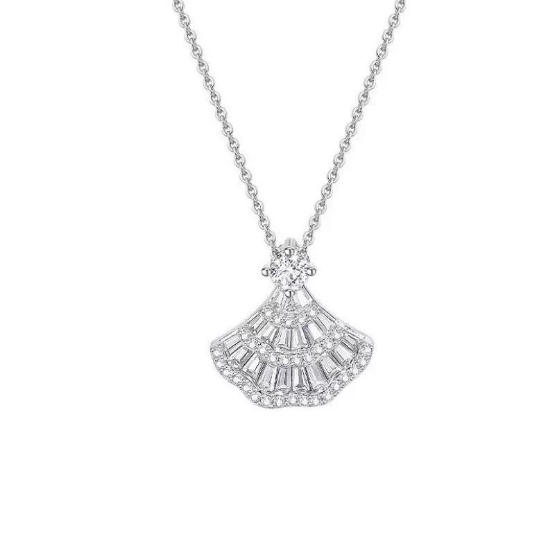 S925 Princess Skirt Hem Necklace: Luxurious, Fade-Resistant Clavicle Chain - Perfect High-End Birthday Gift for Women