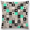 New Abstract Colourful Geometric Pattern Sweet Watercolor Dream Square Round Triangles Gorgeous Cushion Cover Throw Pillow Case