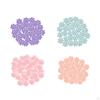 50 Pieces Glue Cups, Flower Shaped Organizer Delay Cup for Extension Supplies Volume Lashes Pigment