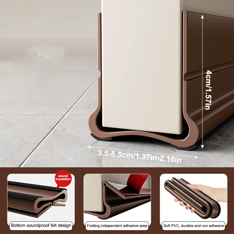 Verstellbare Flexible Türboden-Dichtungsleiste Kaltwind- und Staubdicht Wetterleiste Türfenster-Spalten Schlafzimmer Zugluftstopper