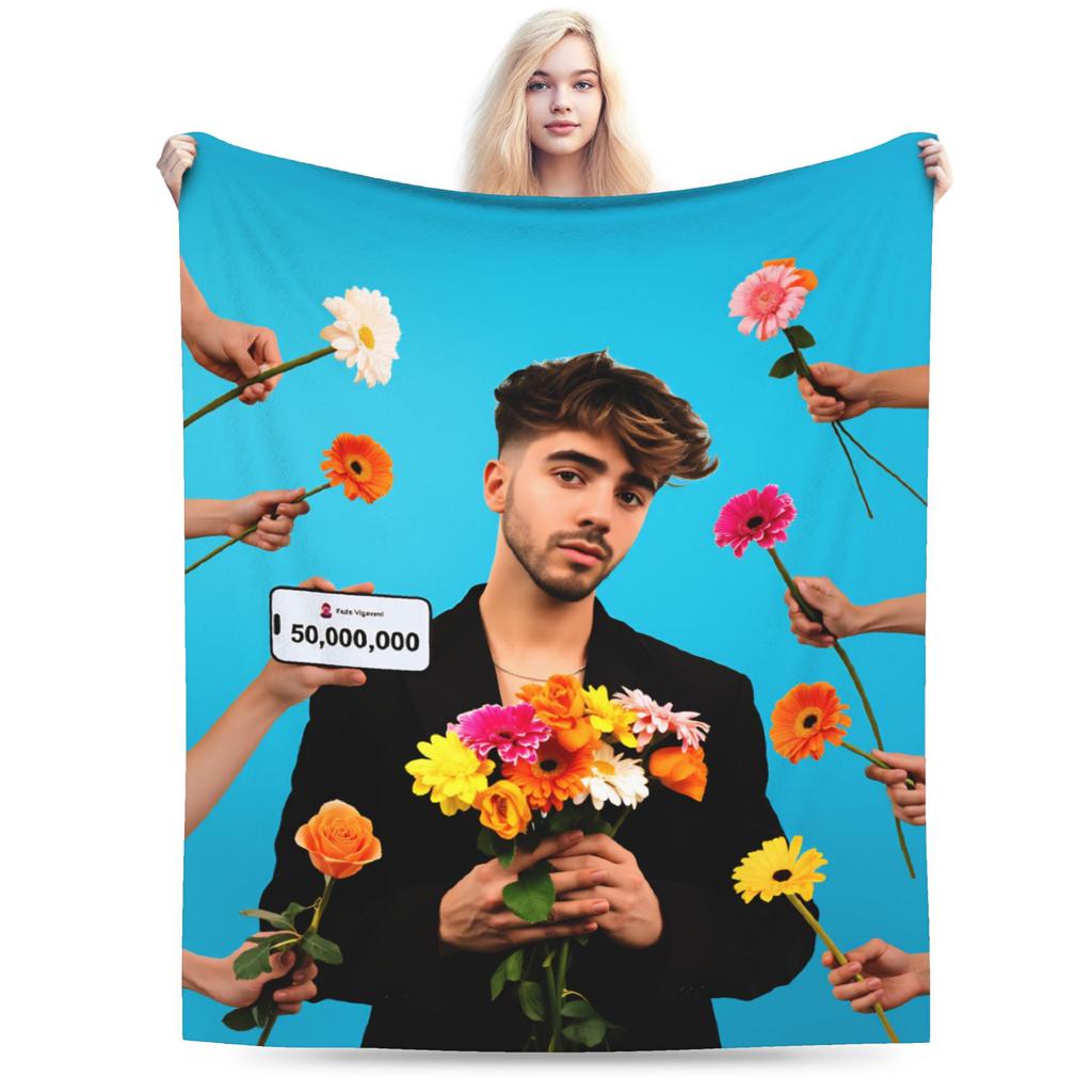 Fede V-Vigevani Soft Warm Blanket Club Misterios Boy Girl Plush Throw Blanket Funny Couch Bed Flannel Bedspread Sofa Bed Cover