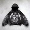 Autumn Retro Gothic Graphic Print Hip Hop Hoodie for Men Women Y2k Punk Casual Pullover Kids Streetwear Sweatshirt Unisex Hoodies