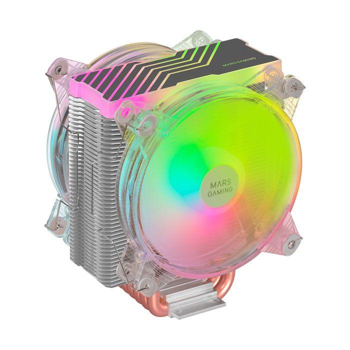 Ventirad processeur - Mars Gaming - MCPU66 RGB - Transparent - Socket AM4 - Aluminium