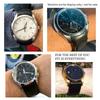 Curved End 22mm 23mm 24mm Genuine Leather Watchband for Tissot T035 T 035617   627 Cowhide Watch Strap Butterfly Clasp Men Tools