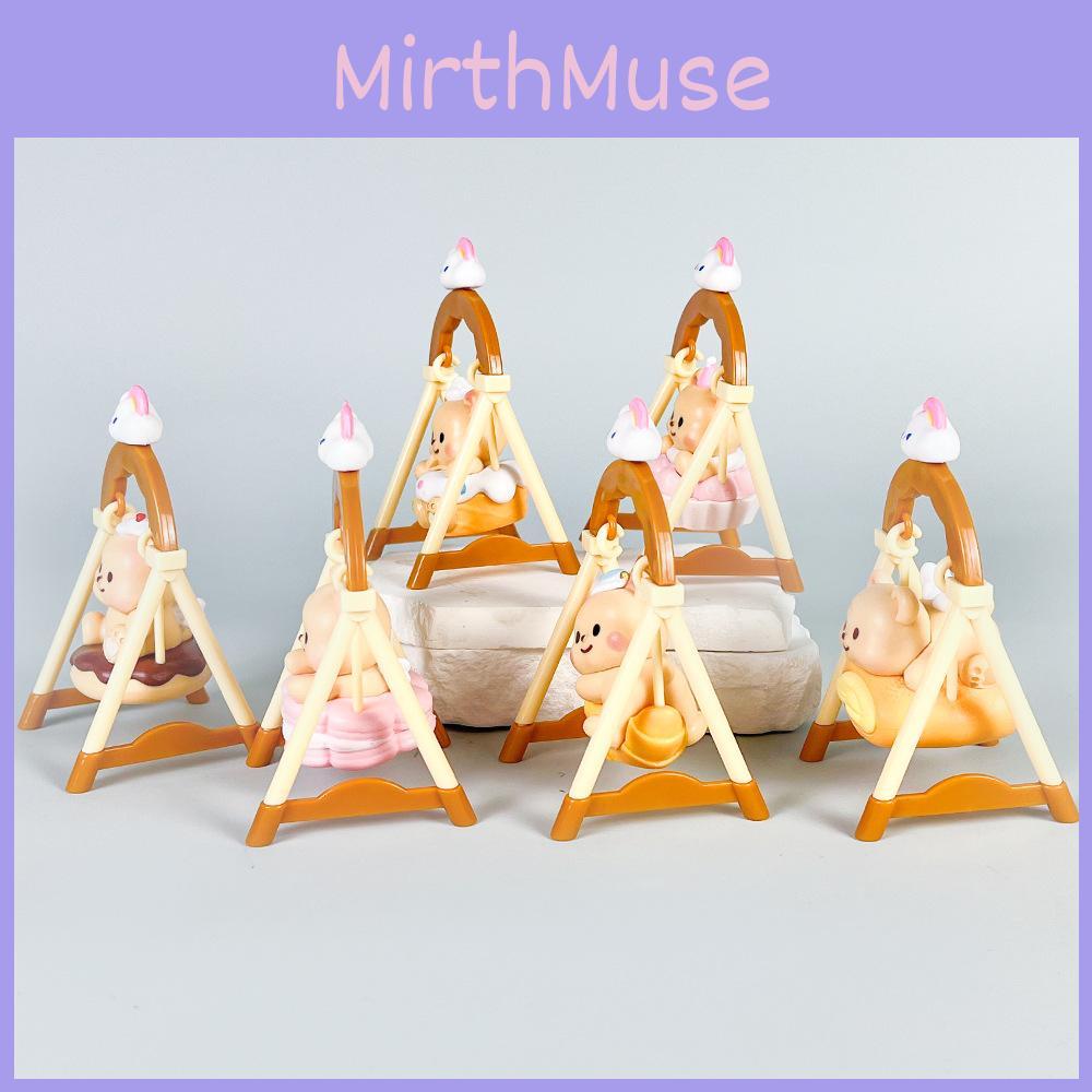 Yellow Butter Bear Swing Action Figure With Pvc Material For Collectible Anime Fans