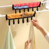 Portable Cartoon Fabric Folding Clothes Hanger for Business Trips and Travel Hooks