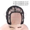 U Part Lace Wig Cap Swiss Black Hair Net Wig Accessories Mesh Wig Cap  For Making Wigs