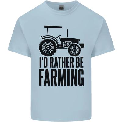 I'd Rather Be Farming Farmer Tractor Kids T-Shirt Childrens