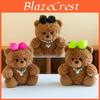 Peluche Ours en Peluche Pour Filles Avec Collier à Nœud Pour Cadeau d'Anniversaire ou Cadeau de Mariage