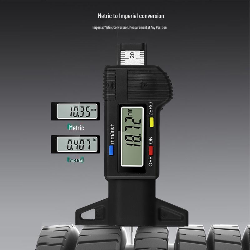 Digital Tire Tread Depth Gauge for Car Wear Detection