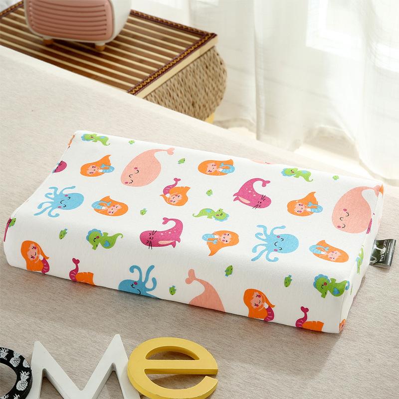 Pernă Naturală din Latex pentru Copii Thailanda Pernă Nouă de Desene Animate pentru Sugari Pernă de Gât pentru Dormitorul Studenților