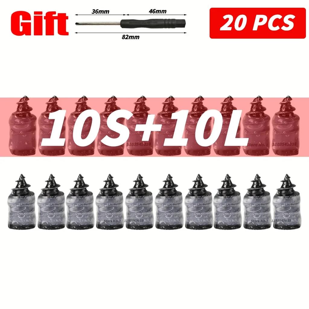 10-400PCS Car Motorcycle Vacuum Tyre Repair Nails Truck Scooter Bike Tire Puncture Repair Rubber Metal Nails Accessories
