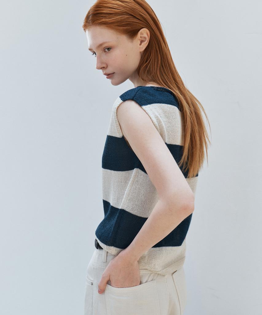 NON AND NON Marine Sleeveless Knit_Nhkn6466